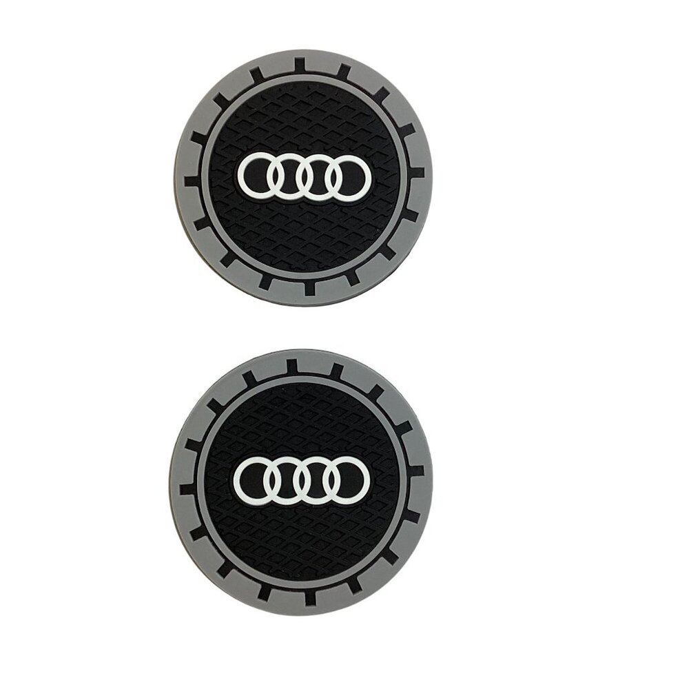For Audio Cup Coasters 2 Auto Premium Rubber Universal Brand New Sealed